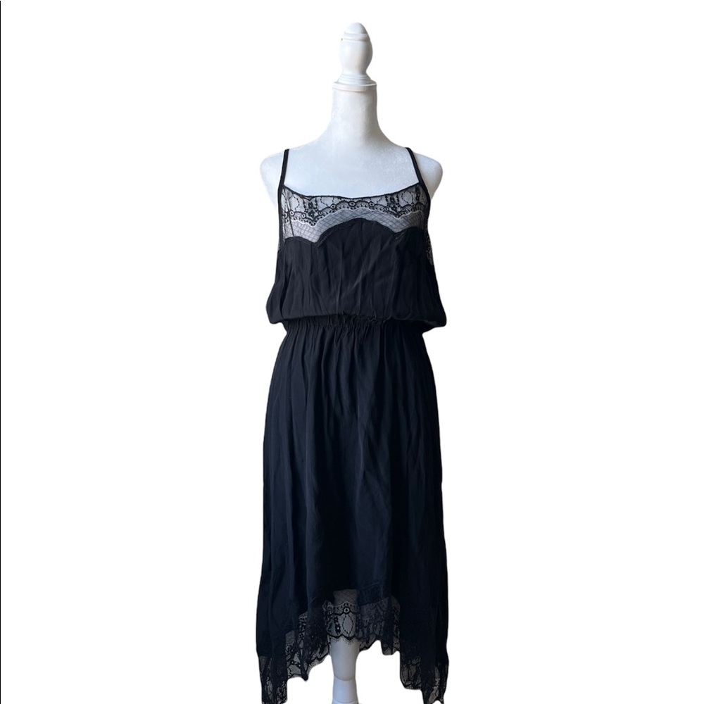 LULU YASMINE Black Lace Willow Dress NWT